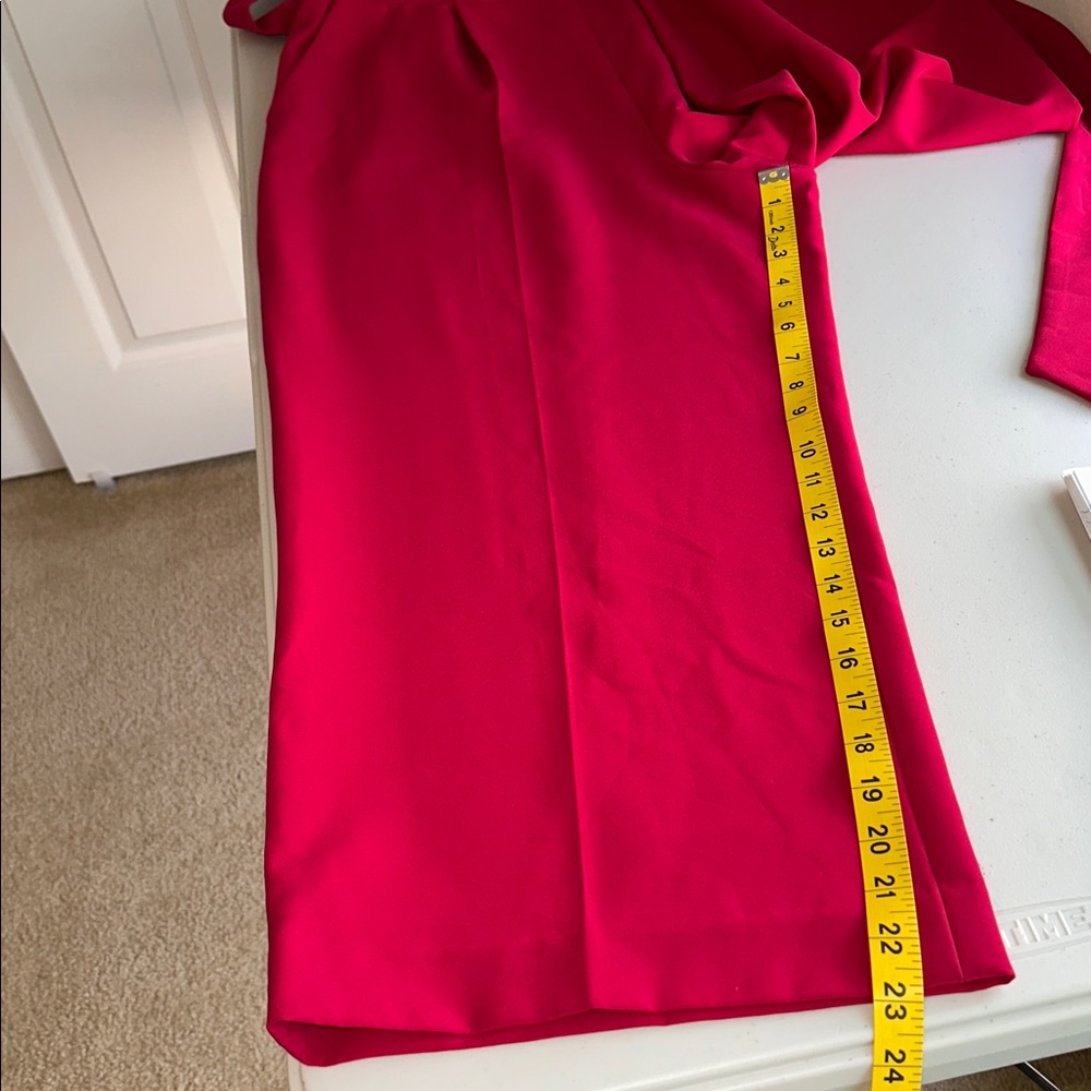 NWT Vince Camuto Vibrant Red V-Neck Jumpsuit Size 14 - Picture 13 of 16